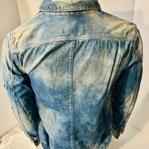 Diesel Distressed Denim L/S Shirt - Picture 2 of 12